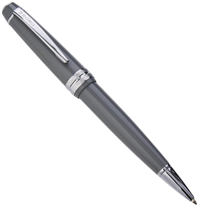 CROSS Bailey Light Polished Resin Refillable Ballpoint Pen, Medium Ballpen, Includes Premium Gift Box - Glossy Grey - Image 1